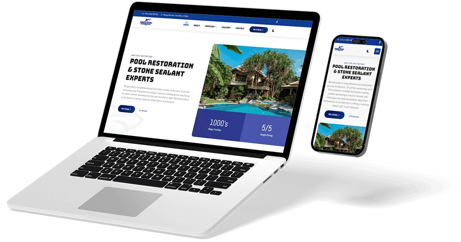 laptop e telemóvel com site